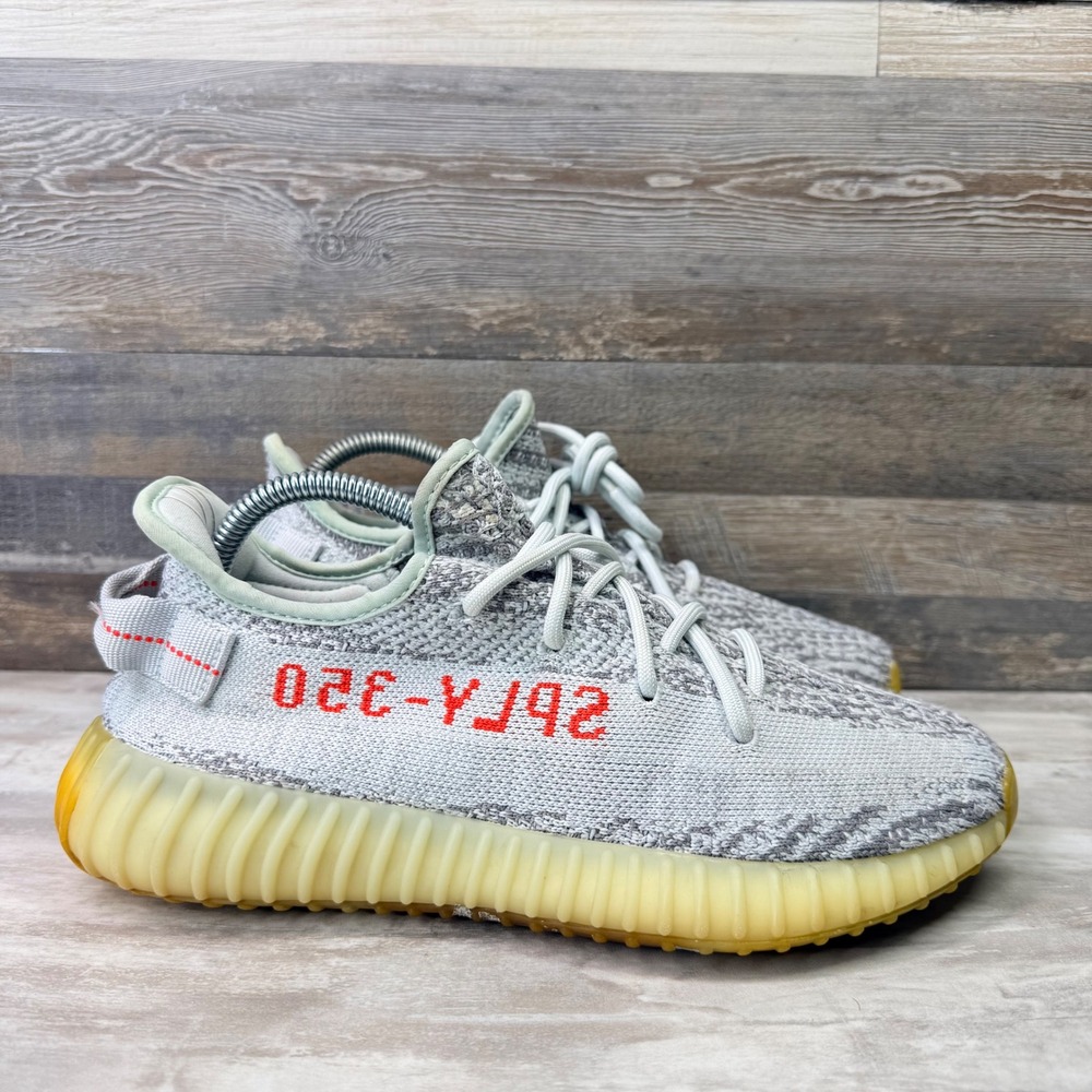 Adidas Yeezy Boost 350 V2 Blue Tint B37571 Men's Size 7.5 Grey Blue Sneakers‎